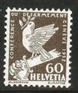 Switzerland Scott 214 MH* 1932 Disarmement stamp CV$17.50