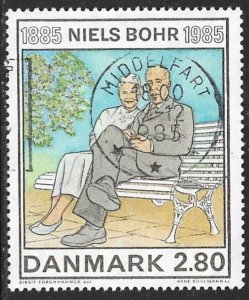 DENMARK 1985 Physicist Niels Bohr NOBEL PRIZE Issue Sc 785 VFU