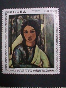 ​CUBA-1970   FAMOUS PAINTINGS-IN THE NATIONAL MUSIUM- MNH-VERY FINE