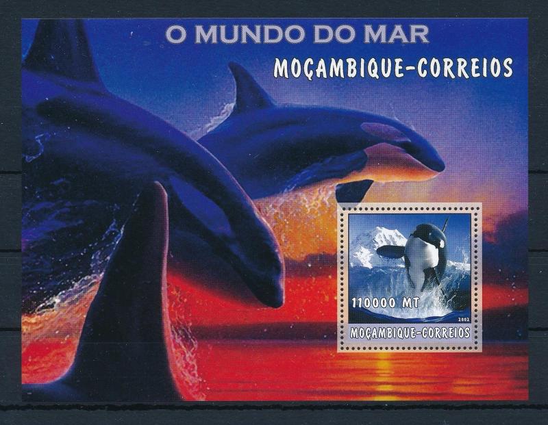 [31505] Mozambique 2002 Marine Life Whales MNH Sheet