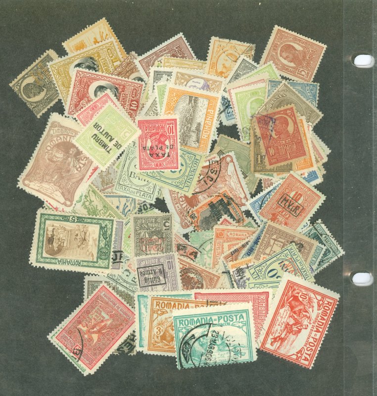 selection Romania 1900-1919 some better, many $1 to $5 CV stamps CV $120