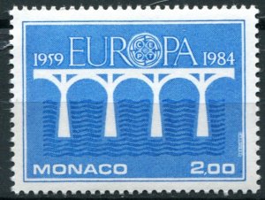 Monaco Sc#1424 MNH, 2f bl, Europa (C.E.P.T.) 1984 - Bridge, 25th Anniversary ...