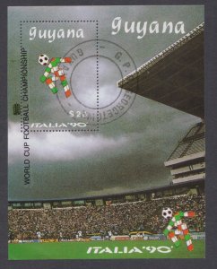 GUYANA - 1990 WORLD CUP OF FOOTBALL ITALIA '90 - MIN. SHEET - CTO