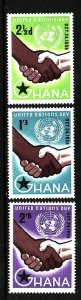 Ghana-Sc#36-8-unused NH set-Maps-UN Day-1958-