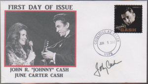 2013 Johnny Cash Stamp OOAK UO First Day Cover JC5 07