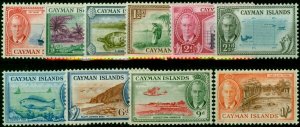 Cayman Islands 1950 Set of 10 to 1s SG135-144 Fine LMM