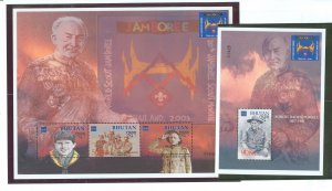 Bhutan #1364-1365 Mint (NH) Single (Complete Set) (Scouts)
