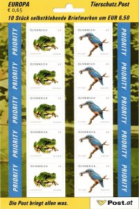 Austria 2140-2141 MNH stamps wildlife animals frog toad birds kinfisher