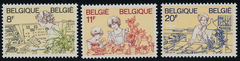 Belgium 1139-41 MNH Homage to Women