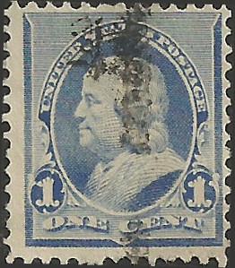 # 219 DULL BLUE USED BEN FRANKLIN SCV-0.75