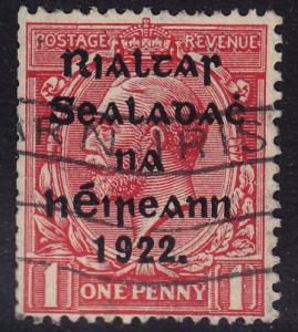 Ireland - 1922 - Scott #20 - used - Overprint