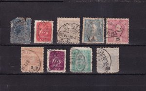 SA28g Portugal 1890's - 1910's selection of used stamps