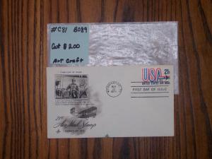 #C81, Art Craft FDC, Cat=$2.00, Excellent, B 089