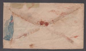 **CSA Cover, SC# 11, Charlottesville, VA, 11/27/1863, Turned Union Patriotic 