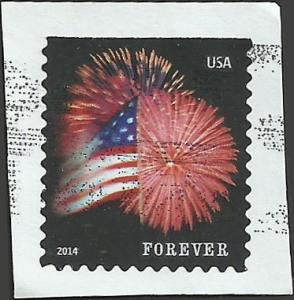 # 4869 USED FORT McHENRY FLAG AND FIRE WORKS