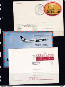 Poland 1963 and up 8 Postal Stationary Covers Mostly precanceled 15904