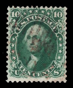 US STAMPS # 62B USED CAT. $1,900 LOT #5151