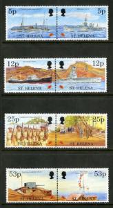 ST HELENA 646-653 MNH PAIRS SCV $23.75 BIN $13.00 MILITARY