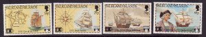 Falkland Islands-Scott#545-8-unused NH set-Sailing Ships-