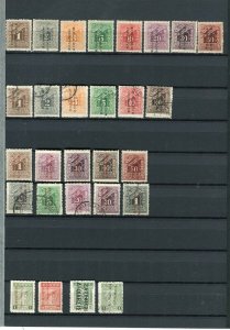 GREECE; 1912-14 early Provincial Administration Optd. issues useful LOT