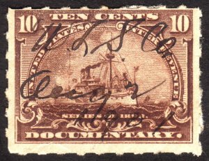 1898, US 10c, Documentary, Used, Sc R168