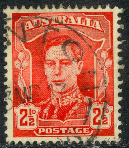 AUSTRALIA 1942-44 KGVI 2 1/2d Portrait Issue Sc 194 VFU