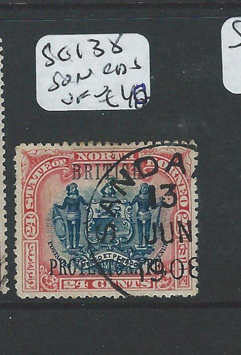 NORTH BORNEO (P2401B) BP 24C ARMS, LION SG 138  SON CDS  VFU