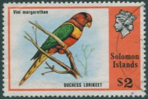 Solomon Islands 1976 SG319 $2 Duchess Lorikeet FU