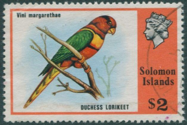 Solomon Islands 1976 SG319 $2 Duchess Lorikeet FU