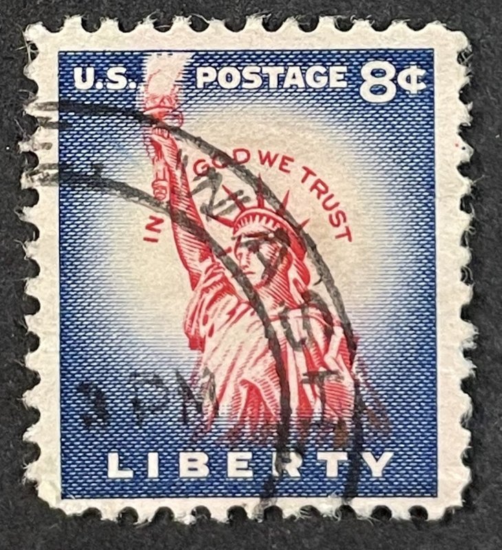 US #1041 Used F/VF 8c Liberty 1954 [B32.7.3]