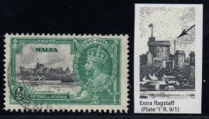 Malta, SG 210a, used Extra Flagstaff variety