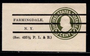 #U420 Franklin Precancel Type 1a1 Cut Square  - Unused