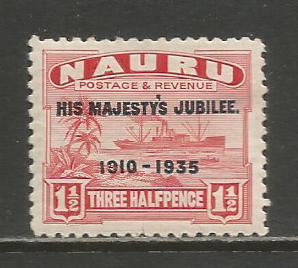 Nauru   #31  MHR  (1935)  c.v. $1.10