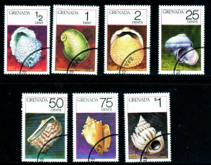 GRENADA #652-658  1975  SAE SHELLS  MINT  VF NH  O.G  CTO