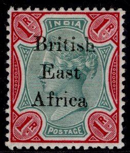 BRITISH EAST AFRICA QV SG60, 1r green & aniline-carmine, M MINT. Cat £65.