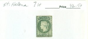 ST HELENA #7, Mint Hinged, Scott $42.50