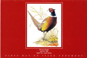 USPS 1st Day Ceremony Program #2283 C1  Pheasant Booklet Pane/10 1988