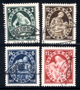 Austria 1937  Scott #B152-5 used