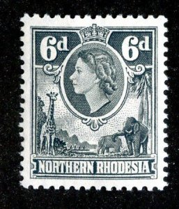 1953 Northern Rhodesia  Sc.#68 MLH* ( 859 BCXX )