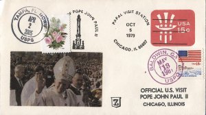 US 1979 Pope John Paul II Visit to Chicago + Assassination Attempt + Death cover