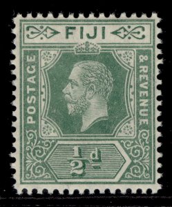 FIJI GV SG126, ½d green, NH MINT. WMK MULT CA