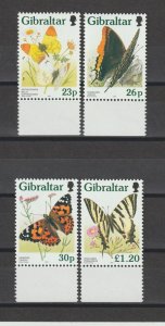 GIBRALTAR 1997 SG 804/7 + MS 808 MNH