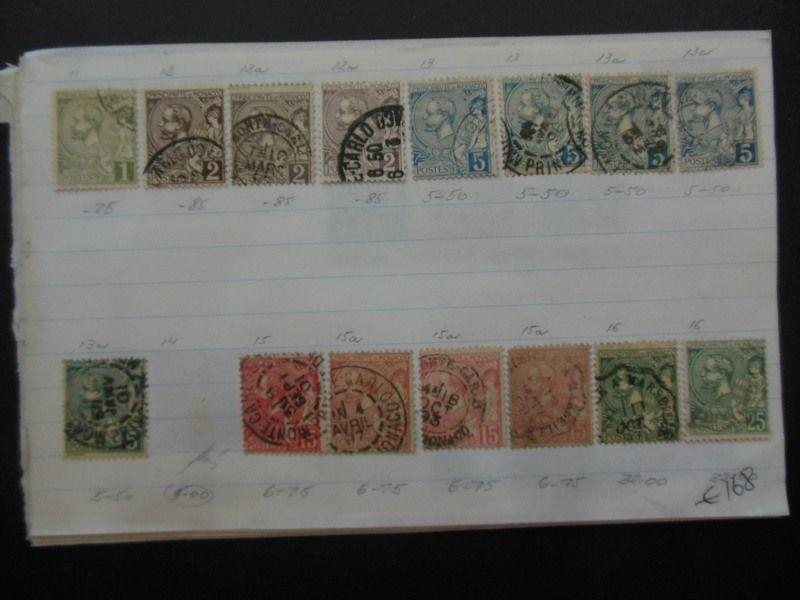 MONACO : Very nice Mint & Used collection old time approval pages. Cat €2,465.00