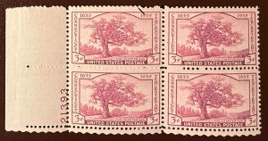 Scott #772 plate block VF MNH