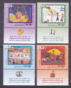 Israel 1633-36 MNH 2006 Contest Winning Children's Art Full Set of 4 w/Tabs