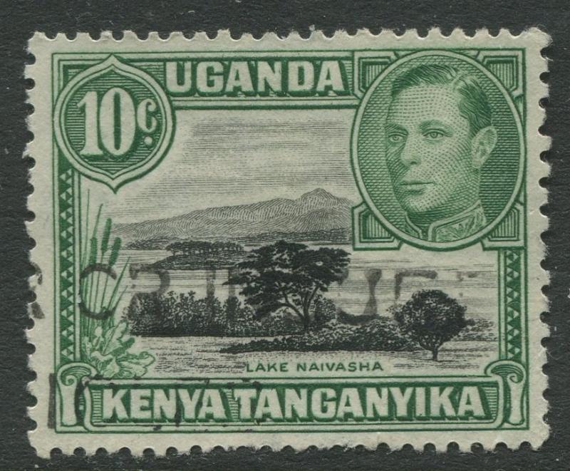 Kenya & Uganda - Scott 70 - KGVI Definitive -1949 - Used - Single 10c Stamp