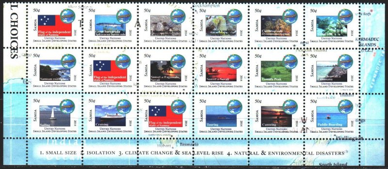 Samoa. 2014. 1163-78. Oceania Small Countries Union, fish, ships. MNH.