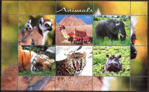 Malawi 2012 Tigers Elephants Camels Hippopotamus MNH Cinderella !