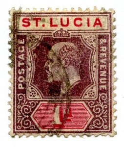 St. Lucia, Scott #44, Used