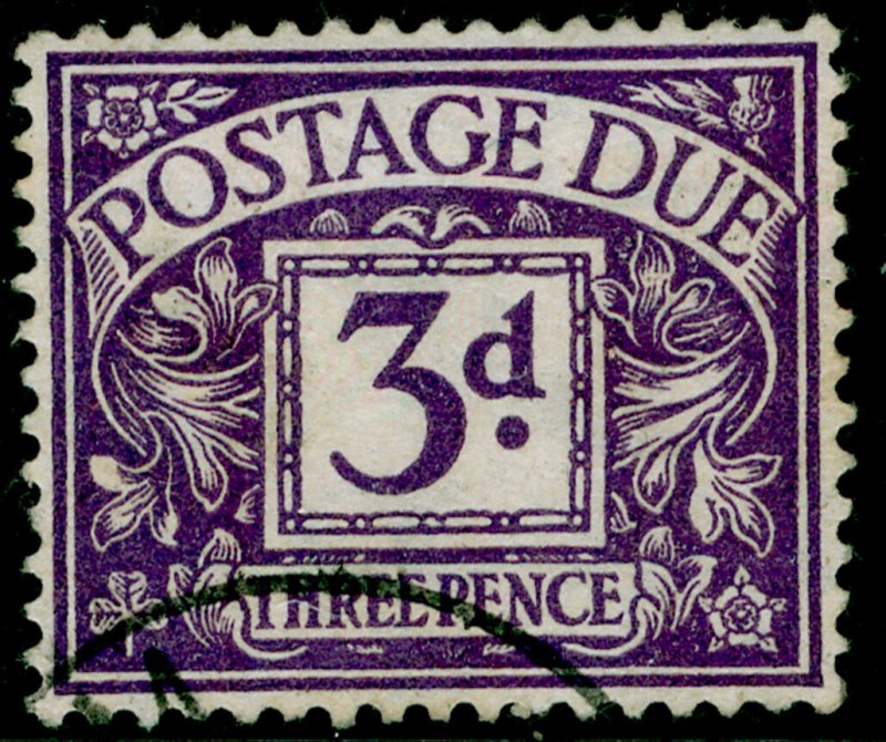 SG D14, 3d dull violet, FINE USED, CDS. WMK BC